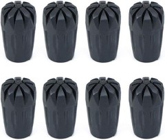 8 Piece Rubber Trekking Pole Tips Hiking Walking Sticks Caps Ends Replacement…