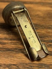 Vintage TRU-NORD Brass Clip On Compass V.E. Budlong Brainerd MN Working Order