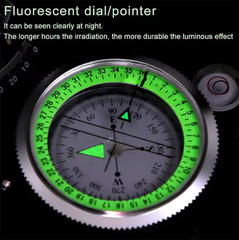 Multifunctional Compass Map Positioning Slope and Deviation Angle Measurement