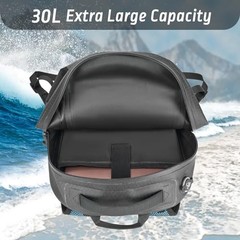 Waterproof Backpack, Waterproof Submersible Backpack, Floating TPU 30L Blue