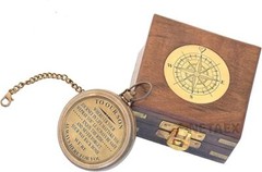 Brass Hiking Compass | Engraved Compass 2″ – Father to Son Gifts Mom to Son