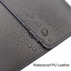 1 Piece PU Leather File Folder Vertical A4 Document Holder File Envelope Black