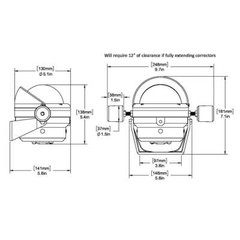 Ritchie HB-845 Helmsman Steel Boat Compass – Bracket Mount – Black [HB-845]
