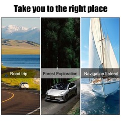 Car Compass, Car Dashboard Compass Ball with Slope Meter, Adjustable Night Vi…