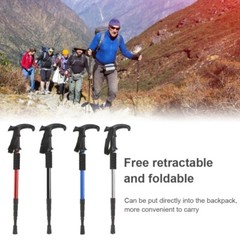 Tactical Trekking Poles Walking Climbing Cane Camping Hiking Survival Sticks USA