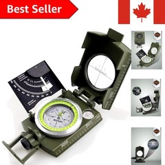 Waterproof Military Compass with Inclinometer for Hiking & Camping