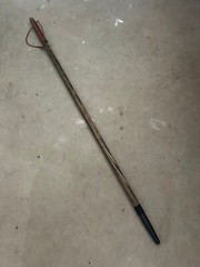 Handmade Walking Stick – Stained Hardwood – 50″