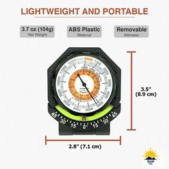 Sun Company AltiTilt – Dashboard Altimeter Inclinometer for Off-Road Vehicles…
