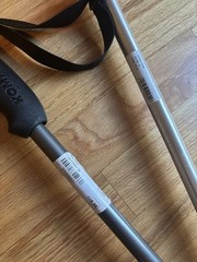 Komperdell Victory TI Trekking Poles Silver Size 110cm New