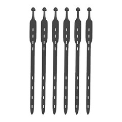 6Pcs Pole Strap Hiking Pole Fasteners Portable Flexible Adjustable Holes for