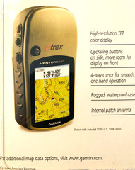 GARMIN eTREX VENTURE HC GPS RECEIVER W/WATERPROOF CASE,TOPO U.S.100K NEW SEALED