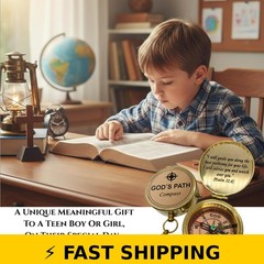 God’s Path Compass Gift for Men & Boys – Inspirational