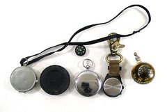 Group Of 7 Various Assorted Working & Non Working Compass Compasses 0011010