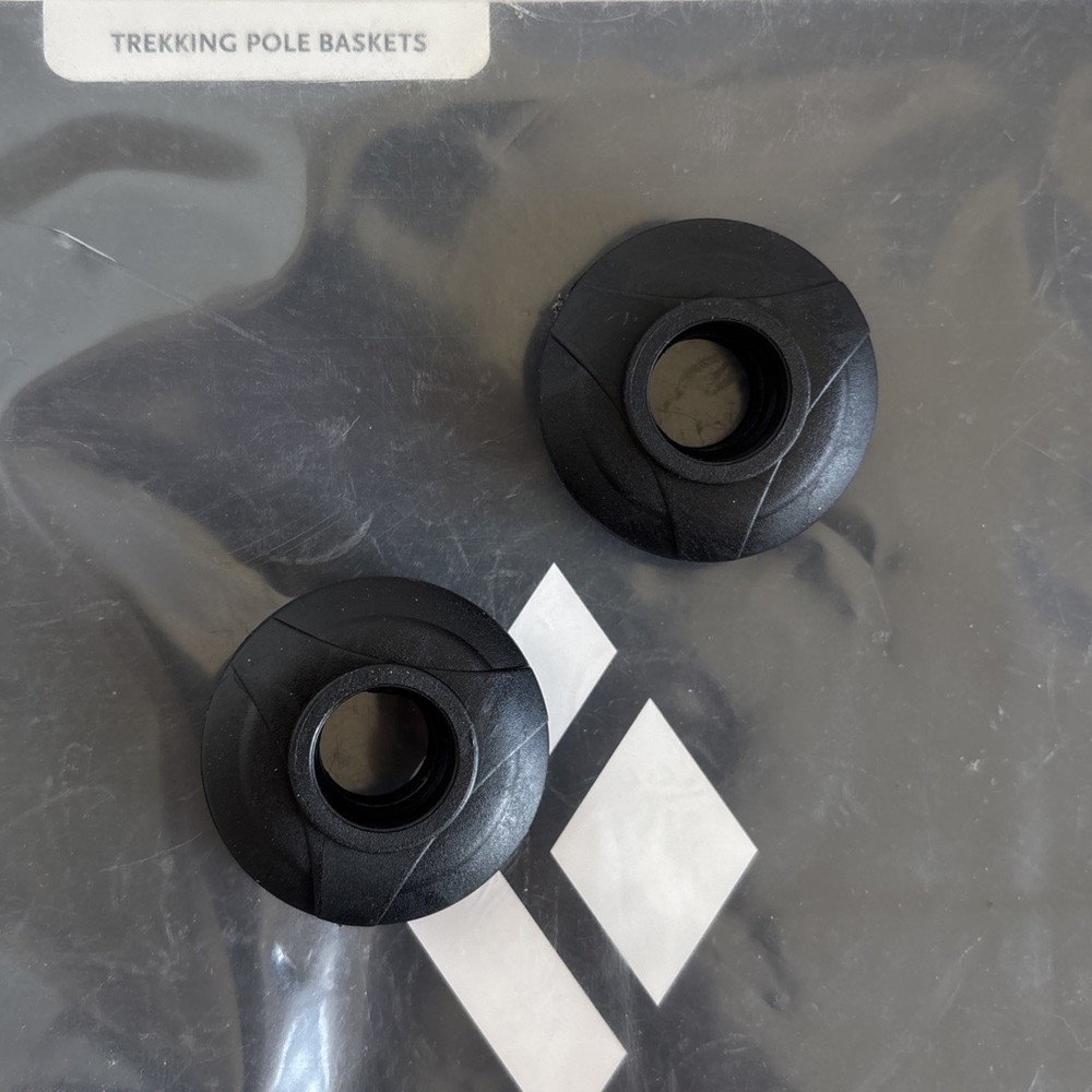 Black Diamond Equipment NEW Trekking Pole Baskets, Smooth & Sleek, Black