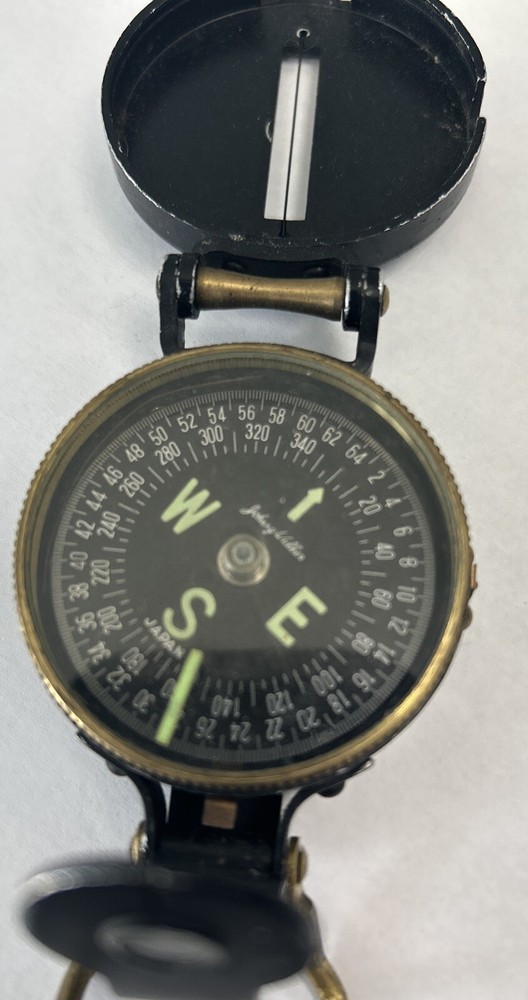 Vintage Lensatic Johnny Walker Brass Compass Japan Made