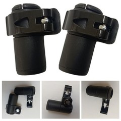 Hiking Essentials 2pcs Adjustable Trekking Pole Locks Lightweight Design