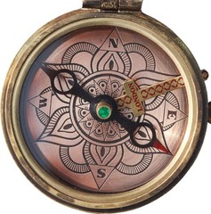 Brass Engraved Compass ”Go Confidently in The Direction of Your Dreams – Henry