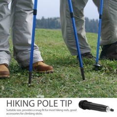 2PCS Cane Tip Carbon Steel Hiking Trekking Pole Tip Walking Cane Foot Tips