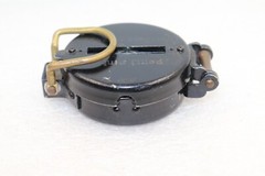 Vintage Precise Pathfinder Liquid Filled Pocket Compass JAPAN Metal Case, Black