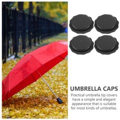 4pcs Umbrella Cap Tips Folding Replacement Tip Protectors Umbrella Supplies