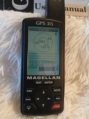 MAGELLAN 315 Portable GPS Navigator W/Manual For Boating Fishing Hunting Hiking