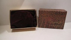 Vintage LENSATIC Black Plastic Engineer Compass w/ Brass Ring in Origianl Box