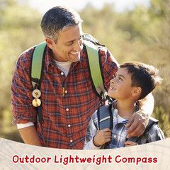 Navigation Compass, Hiking Compass with Luminous Function, Waterproof Pocket Com