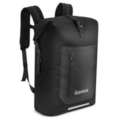 Waterproof Ultralight TPU Backpack Roll Top Dry Bag, Kayaking | Back 35L Black