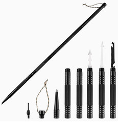 Trekking Pole Travel Walking Stick, Multifunctional Lightweight Aircraft Alumi