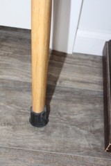 Custom Made Pecan Wood Walking Hiking Stick with Carved Antler Morel Topper