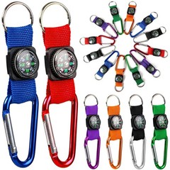 Colorful Carabiner Compass Keychain Clips – 36 Pcs Kids Toys, Outdoor Adventure