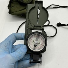 Cammenga Compass Model 3H Military NSN 6605-01-196-6971 TESTED Olive Pouch