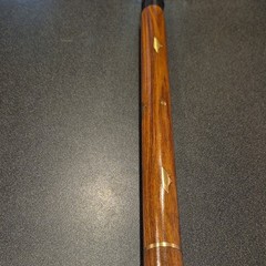 Decorative Collapsible Wooden Walking Stick with Metal Handle, Detachable, Brown