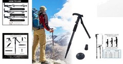 Retractable Aluminum Trekking Pole – Lightweight & Shock-Absorbing for Hiking