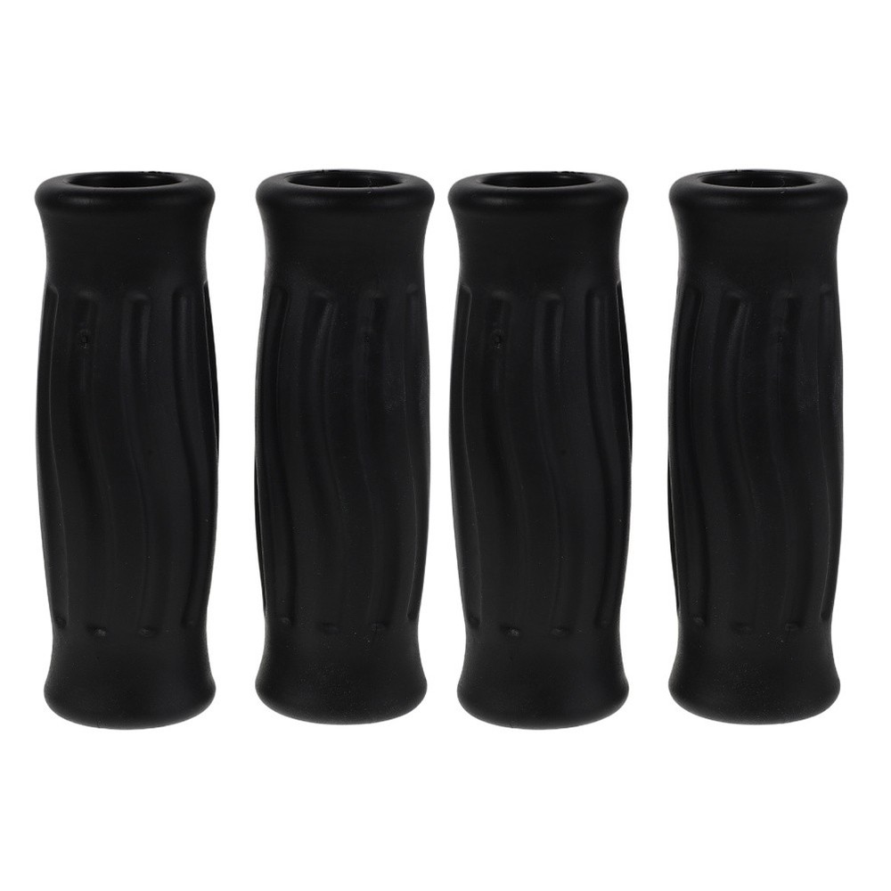 4 Pcs Walking Aid Handle Grips Black Comfort Handles Ergonomic Cane