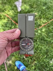 VINTAGE RECTA RETRACTABLE SWISS ARMY COMPASS W/ MIRROR PROSPECTOR
