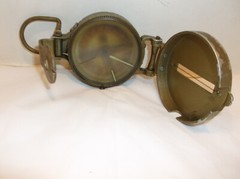 Vintage Lensatic Directional Compass Liquid Filled Engineers Compass Japan