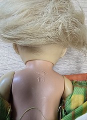 Toy doll, vinyl doll, Schildkröt Doll, 17 cm, collector’s original vintage