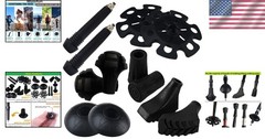 12-Pack Trekking Pole Tips: Durable Rubber End Caps for Ultimate Protection