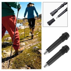 8PCS Walking Stick Tips Carbon Tungsten Steel Portable Alpine Stick Tip…