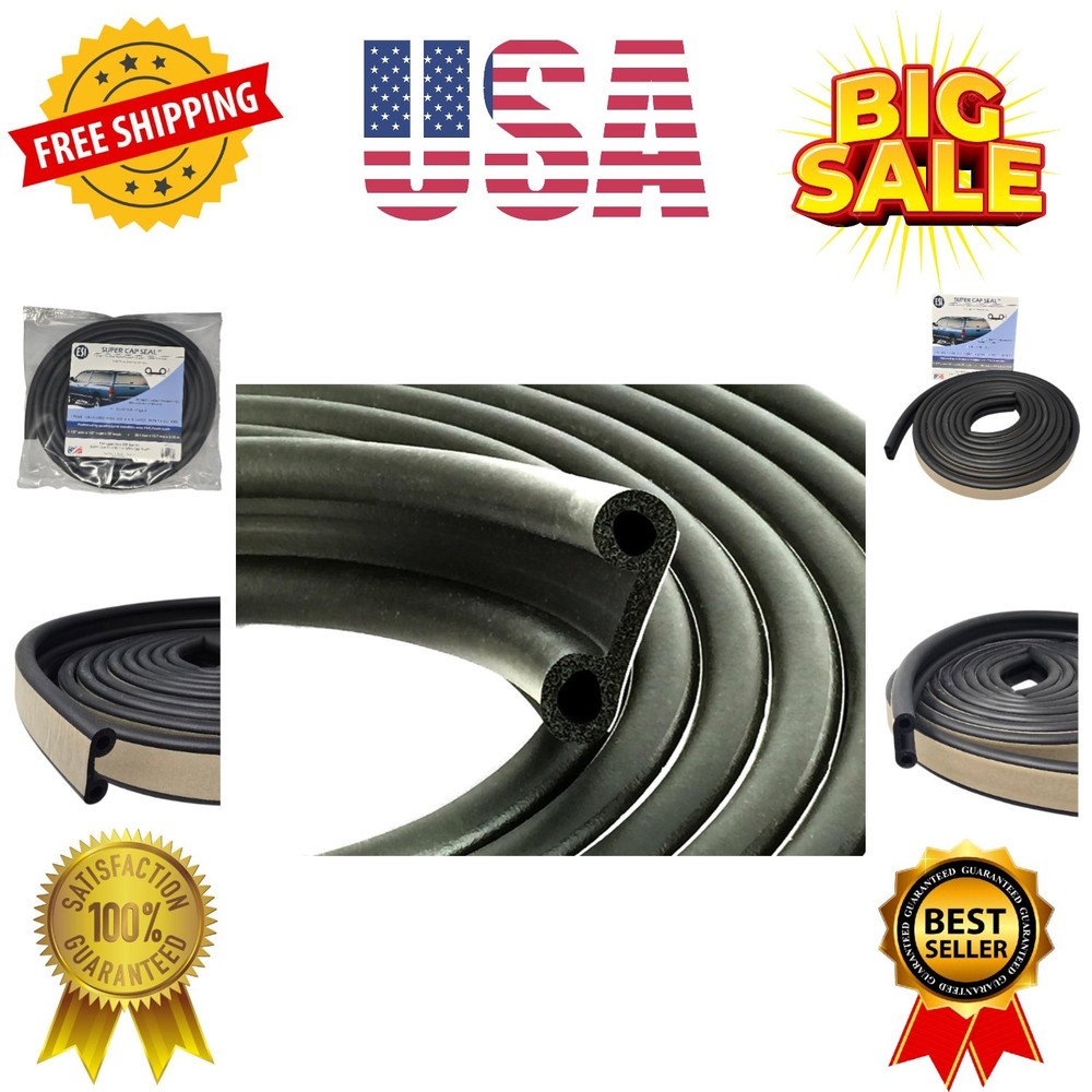 ESI Super Cap Seal 20 FT 1 1/2″ Width x 1/2″ Height x 20′ Length EPDM Rubber …