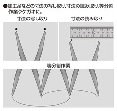 Steel compass C 10cm 77517