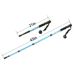 Alpenstock Anti-shock Trekking Poles Adjustable Walking Hiking Nordic Sticks