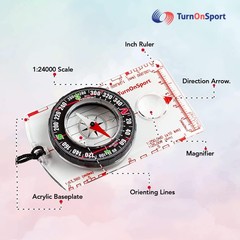 Orienteering Compass – Advanced Scout Compass for Hiking, Camping, and Backpa…