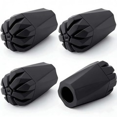 Walking Stick Tips Rubber 4pcs Trekking Pole Tips Replacement- Rubber Feet for H