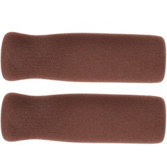 2Pcs Brown Sponge Crutch Handle Wraps Reusable Nonslip Walking Cane Grips