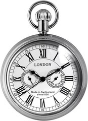 Men’s Vintage Full Brass Pocket Watch Vintage Nautical Clock With Chain