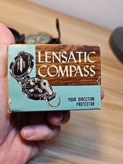 Vintage Lensatic Compass Engineer with Original Box Japan Model No. 70372/550