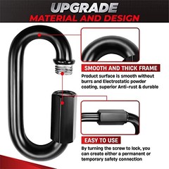 Heavy Duty Chain Quick Links, 2500 LBS Weight Capacity, Durable, 2PCS 4.2”