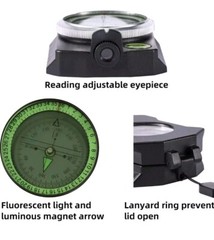 Military Lensatic Compass for Hiking Survival Camping Hunting Gifts Army…